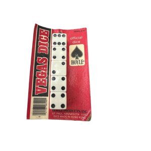 Vintage Hoyle Vegas Official Dice 8190 5 Dice in Package NEW NOS